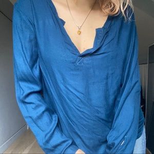 Navy Blue Blouse
